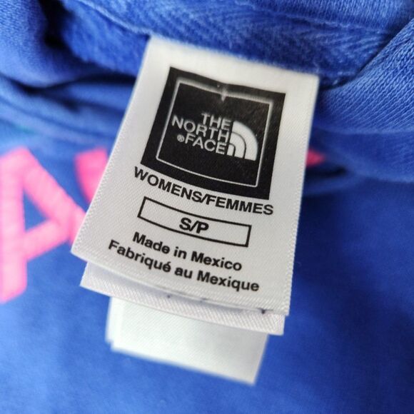 The North Face Royal Blue Logo Hoodie Pullover Sweater - size Small - Picture 5 of 6